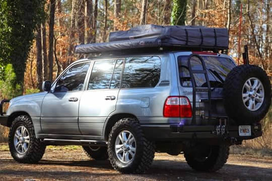Our vehicles come fitted with rooftop tents, ladders, mattresses, bedding, and side awnings, offering an authentic, low-cost alternative to guided tours."